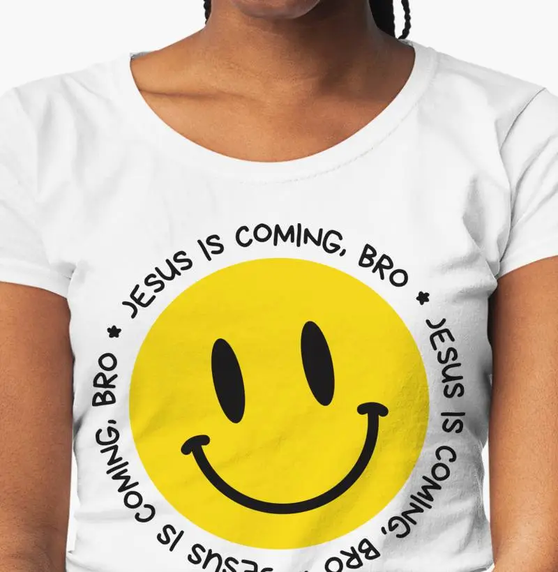 CAMISETA JESUS IS COMING BRO