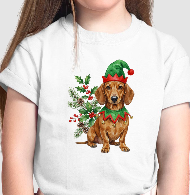 Dachshund Natal Elfo
