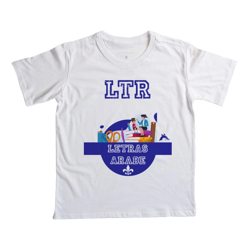 Camiseta Infantil Letras Árabe 0046