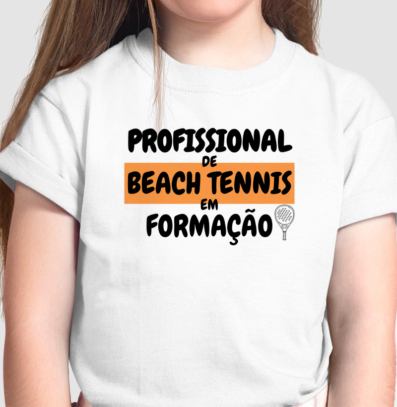 Camiseta Infantil - Profissional de Beach Tennis em Formação