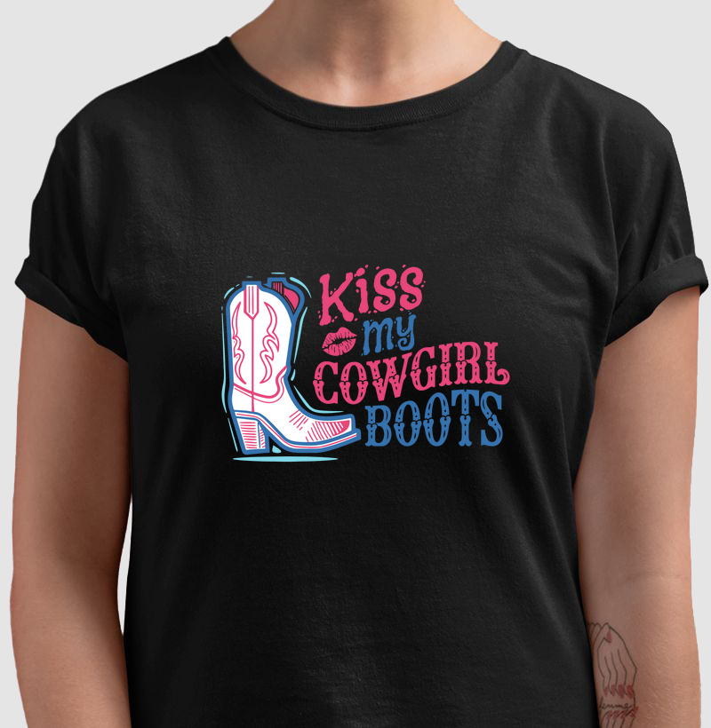 Kiss my boots - Algodão 30.1