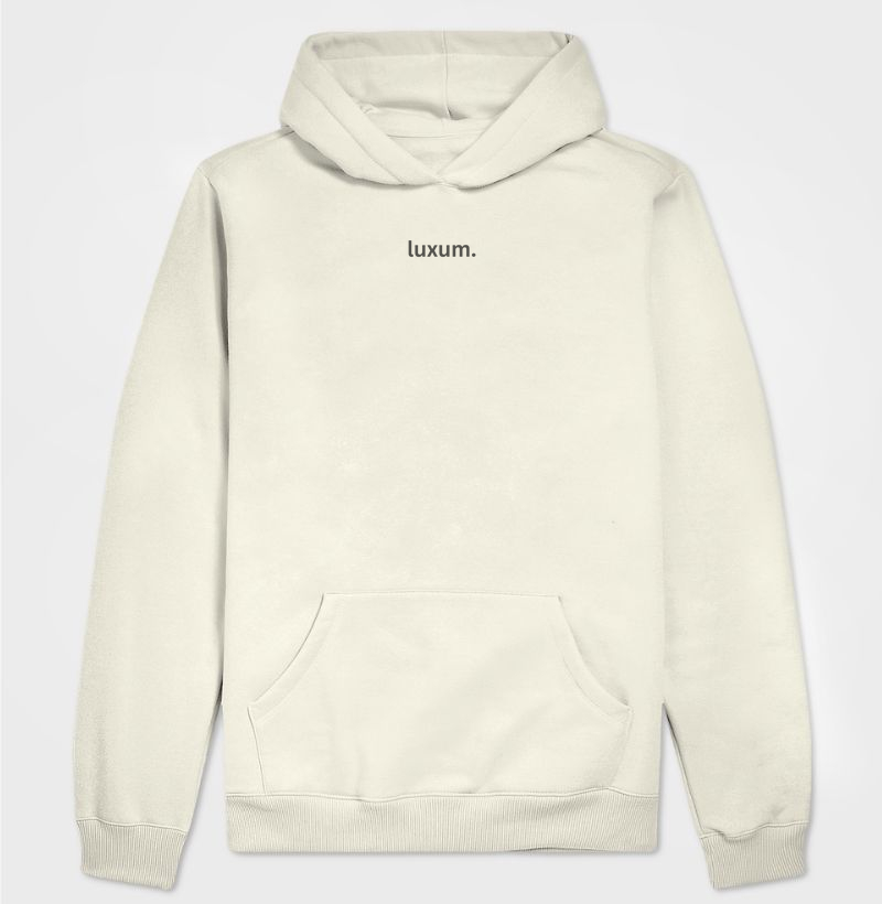 Moletom Estampa Luxum Minimalista Cinza