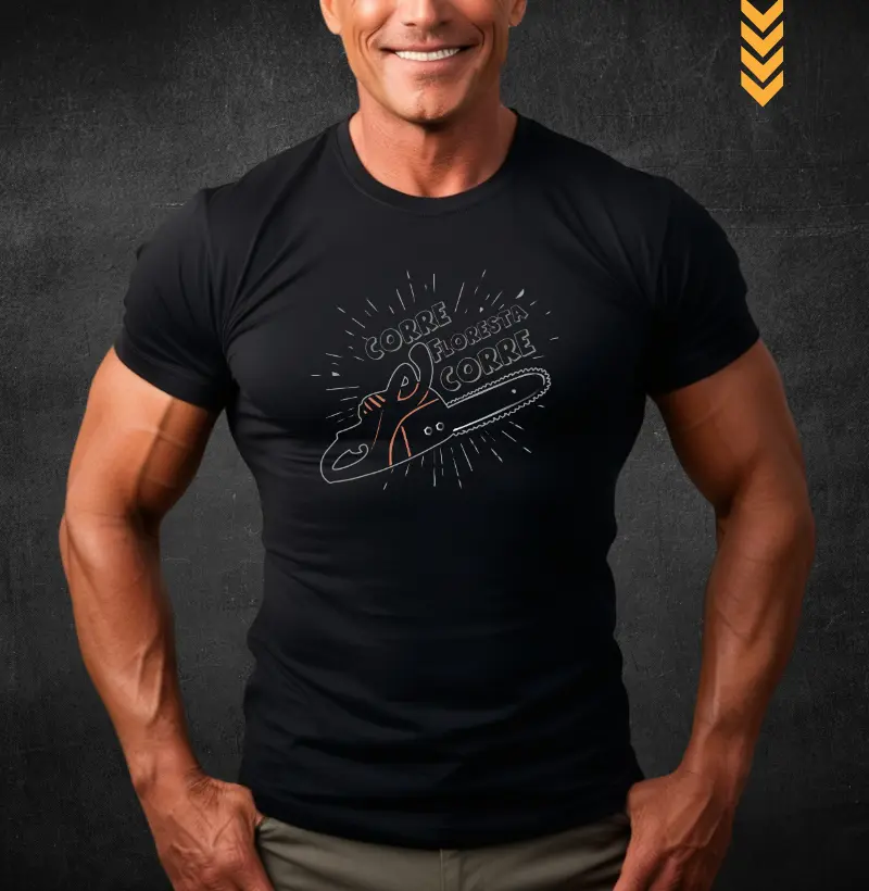 Camiseta Lenhador com Motosserra