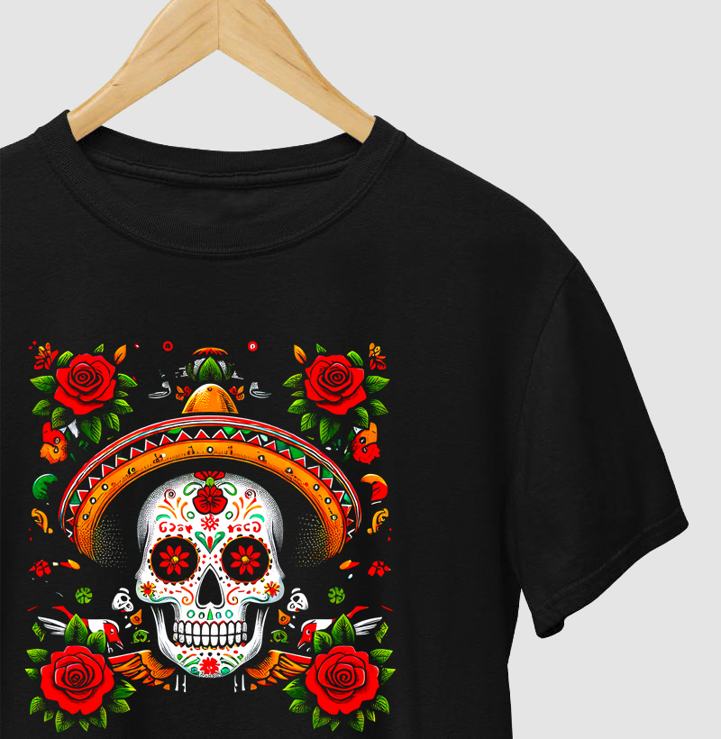 Dia de los Muertos – La Calavera Festera (estampa cor central)