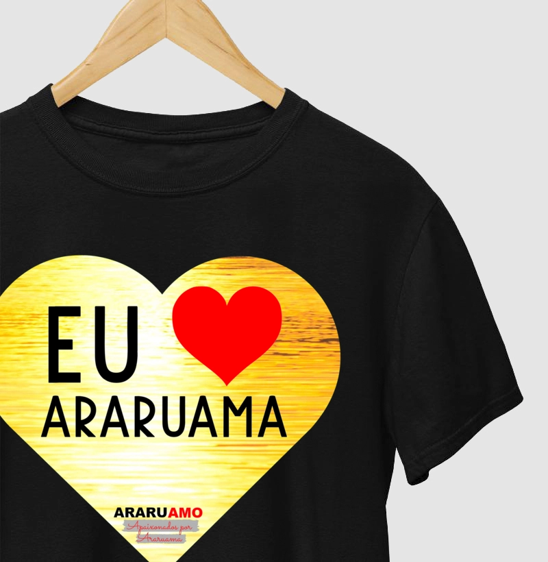 Coração da Lagoa dourada de Araruama