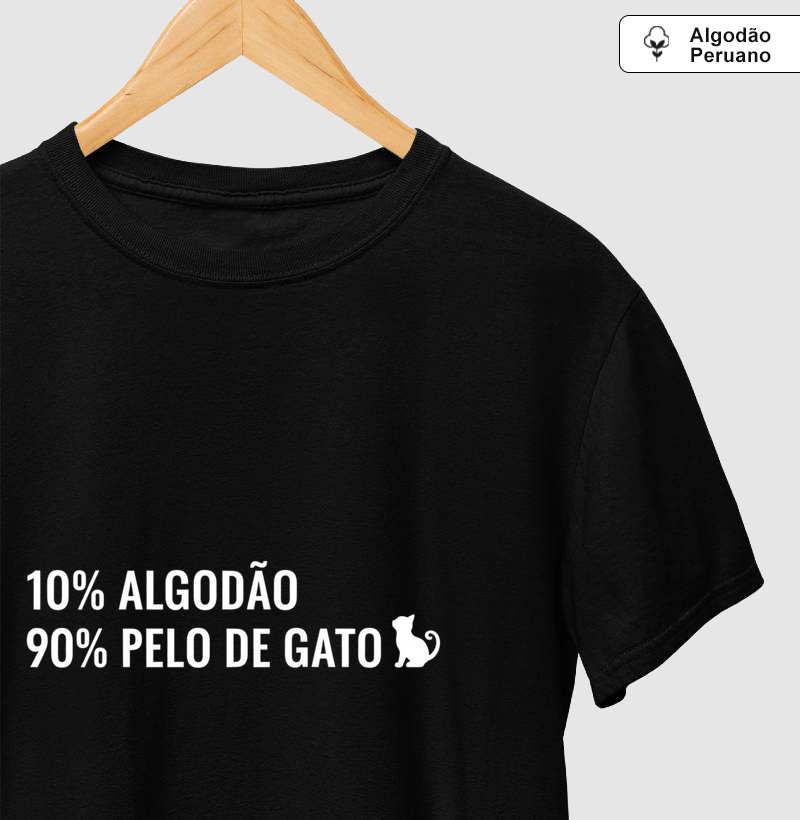 10% Algodão - 90% Pelo de Gato