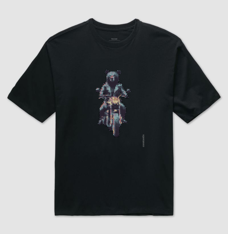 Urso Pixel motoqueiro