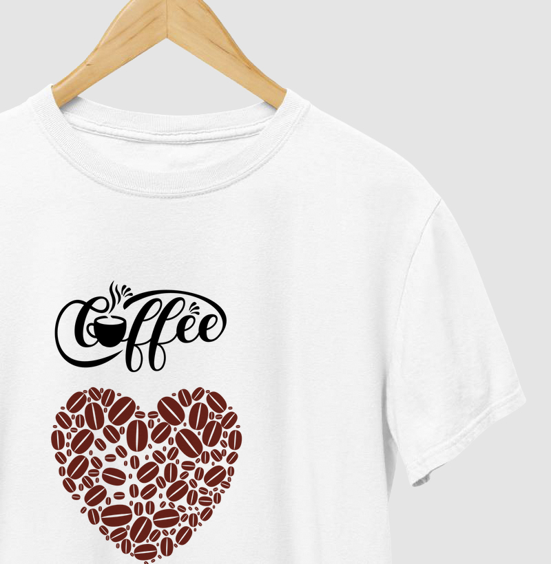 Camiseta Coração Coffe