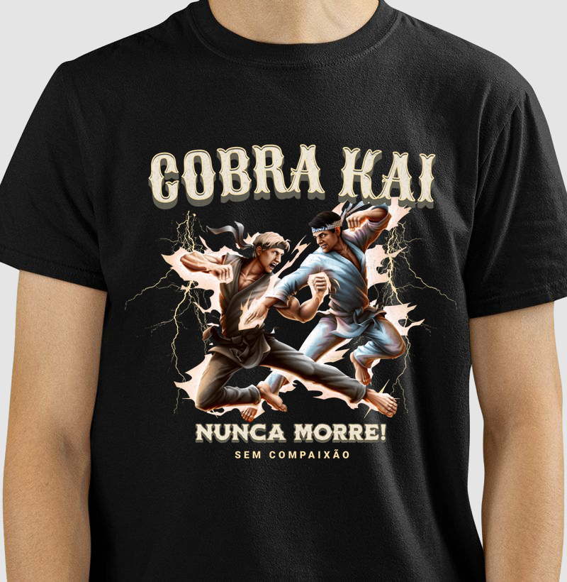 T-Shirt - Cobra Kai Nunca Morre