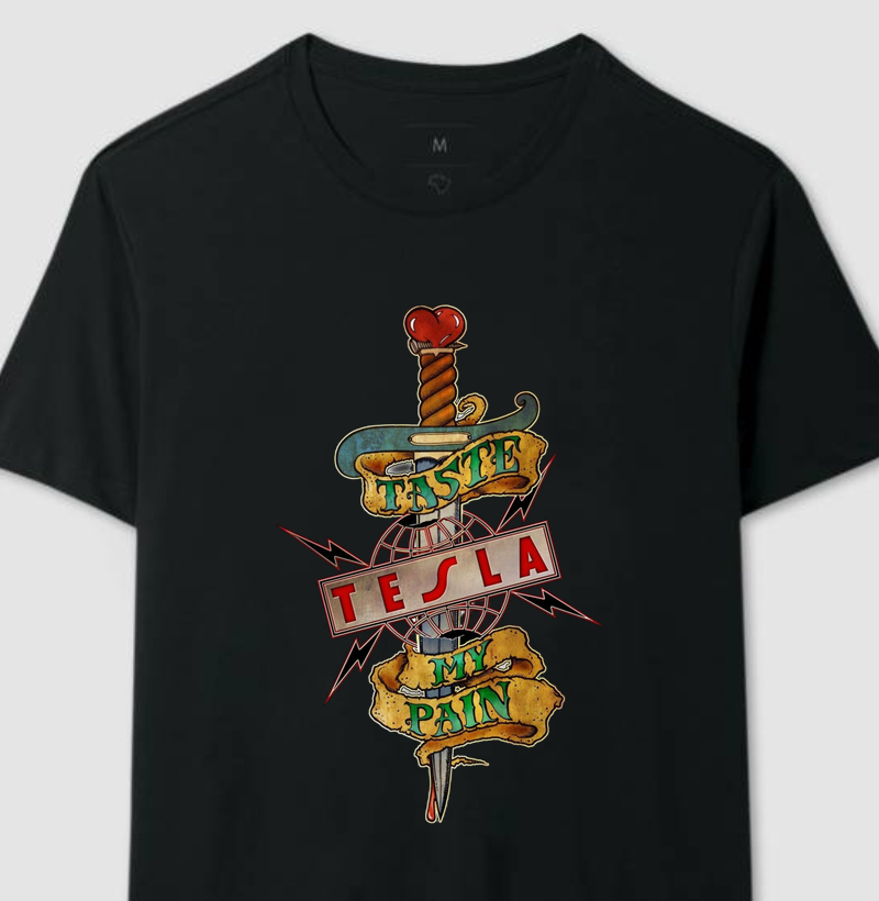 Camiseta Tesla - Taste My Pain