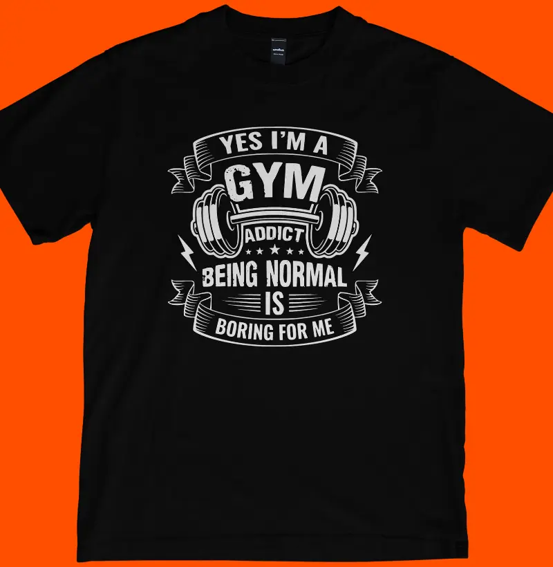 Sim, eu sou viciado em academia, ser normal é chato pra mim. 