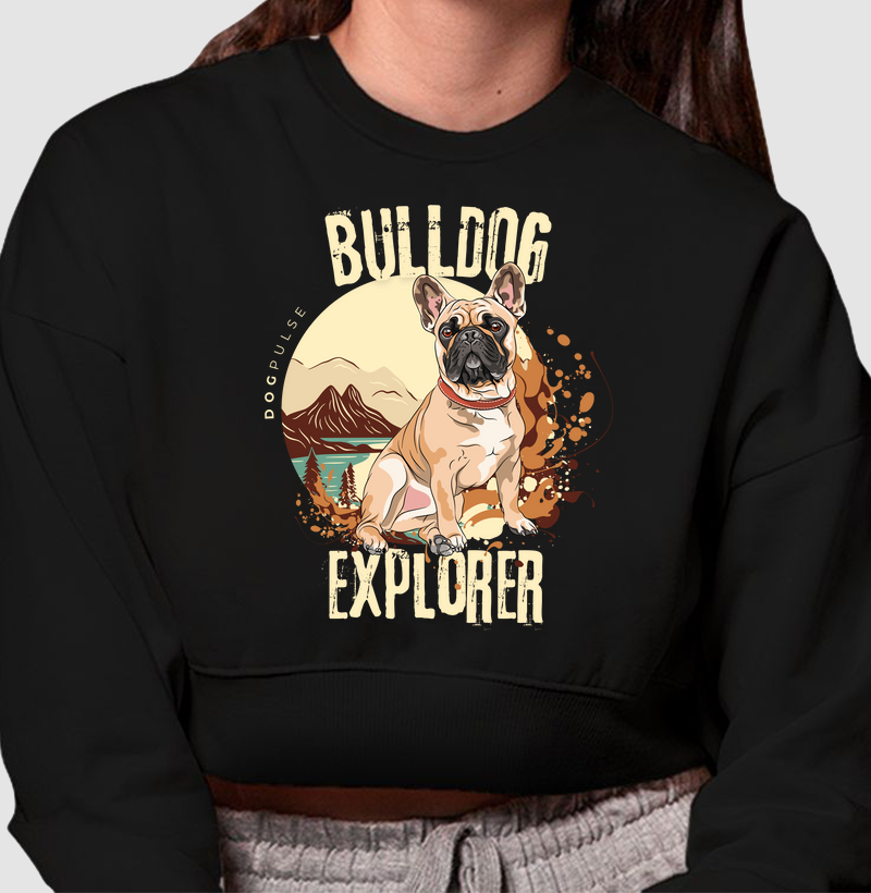 Cropped Moletom Dog Pulse Bulldog Explorer – Adventure Awaits