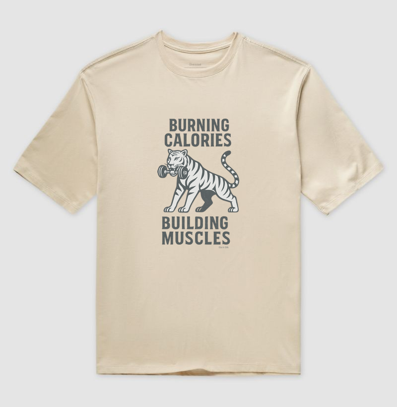 Burning calories. Building muscles - monocromático