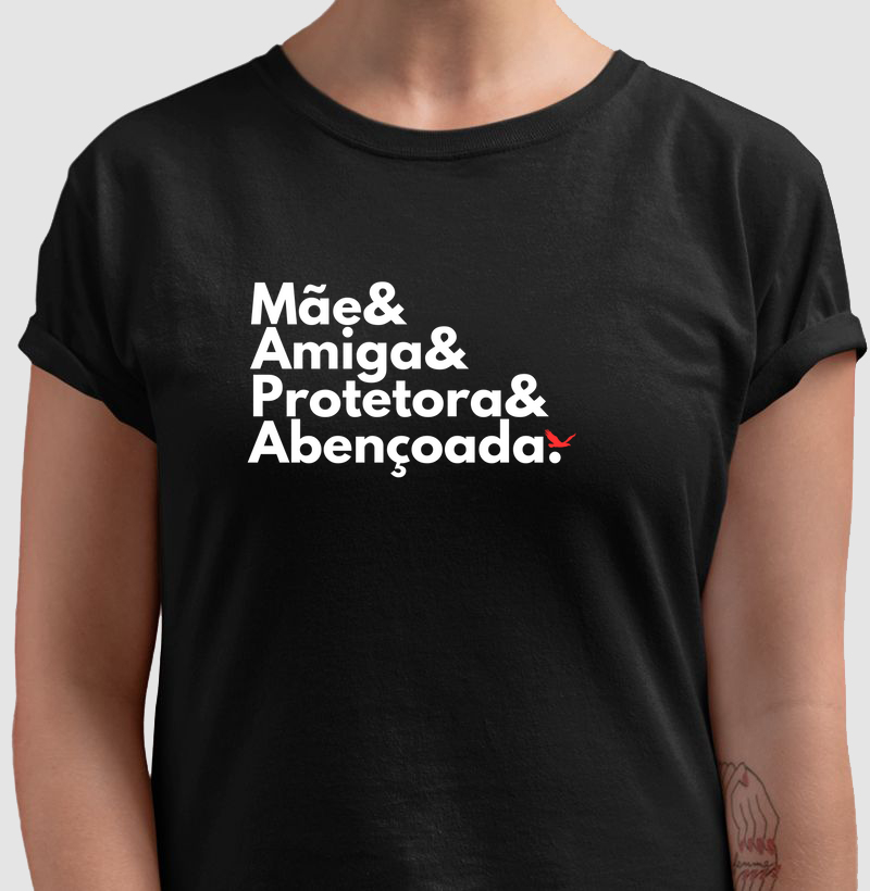 Camiseta "Mãe & amiga"