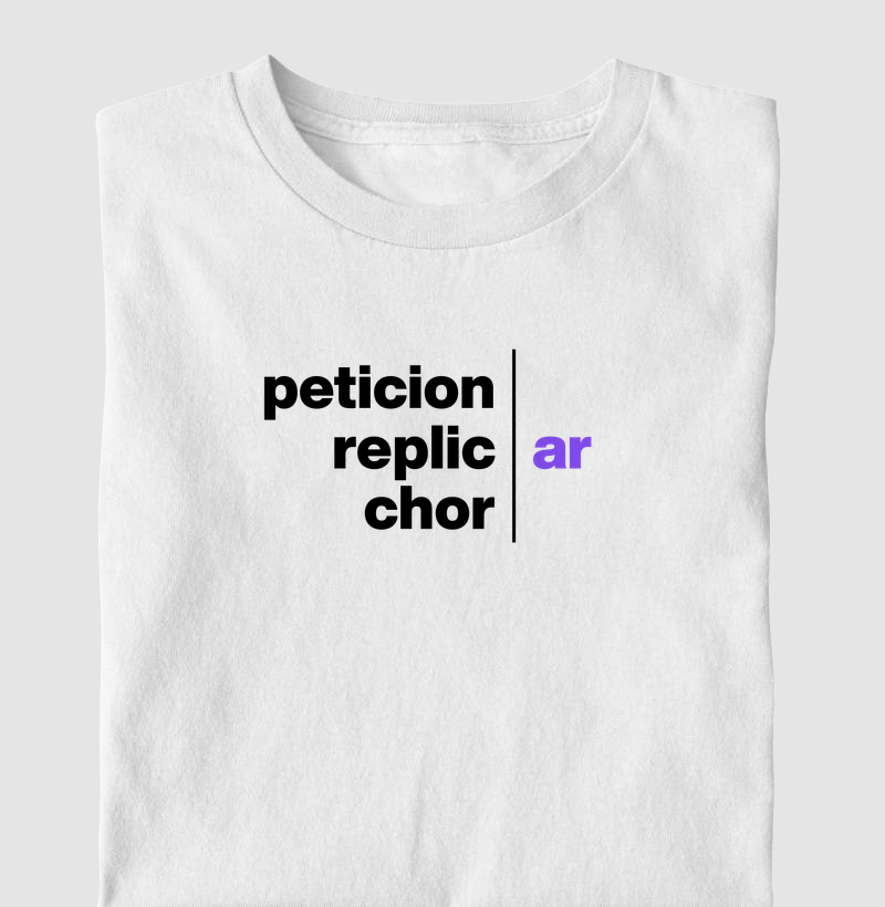 Peticionar | Replicar | Chorar