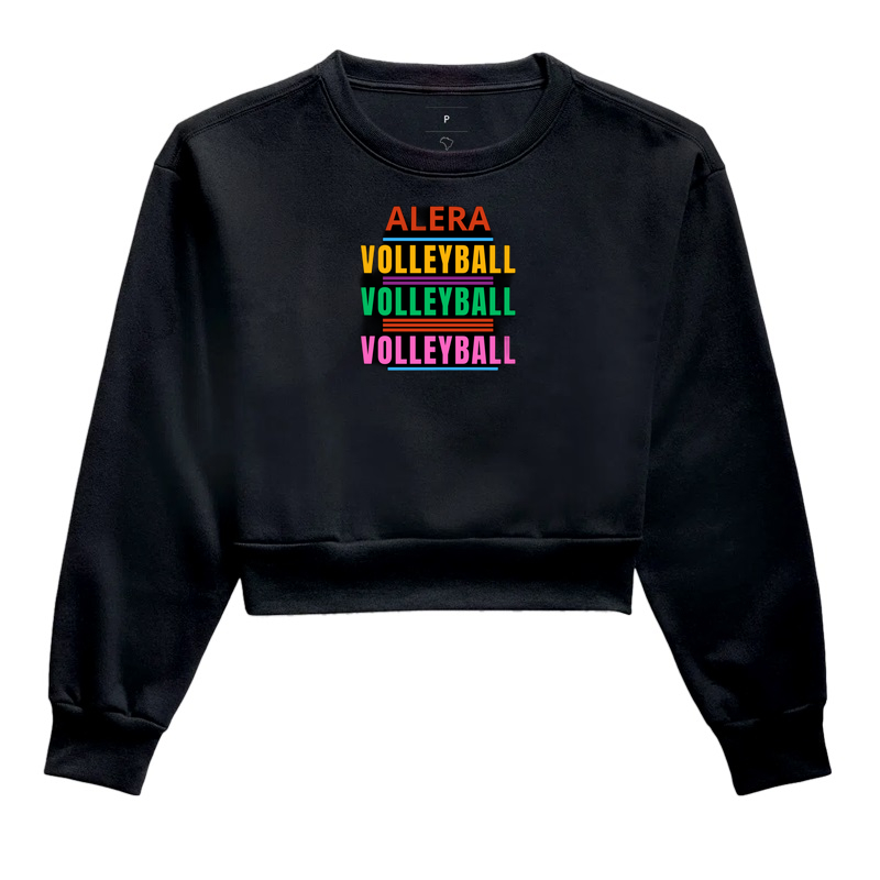 cropped moletom volleyball color
