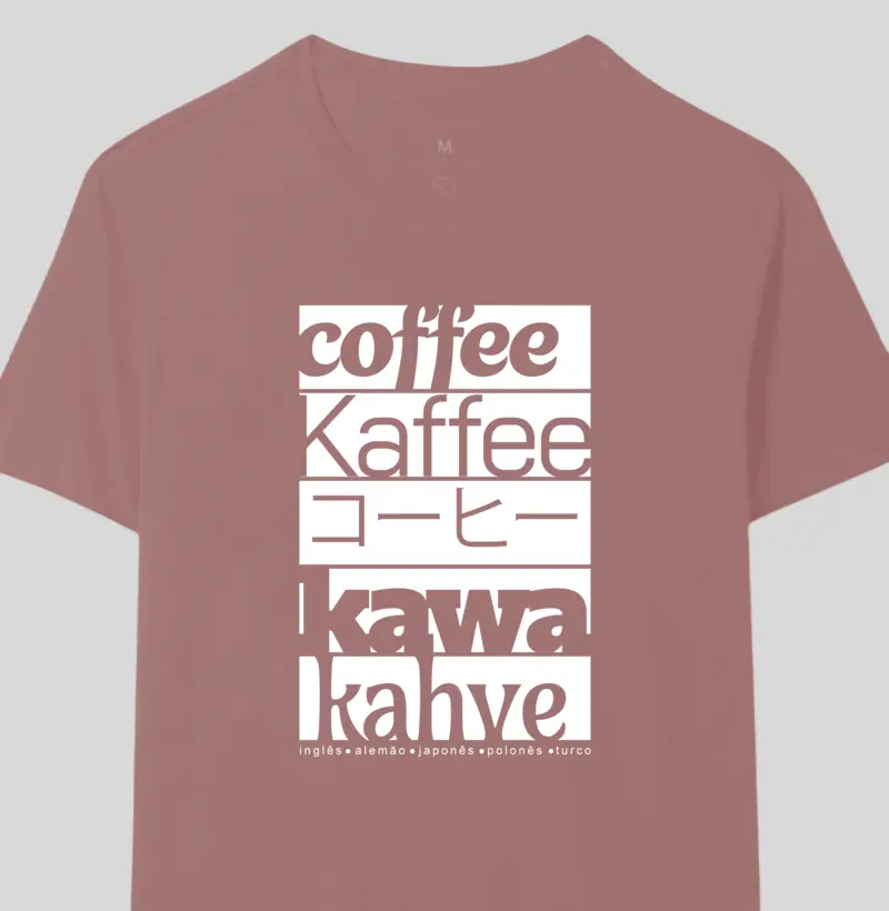 Café linguagem universal - inglês - alemão - japonês - polonês - turco