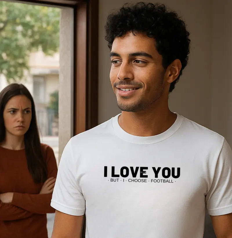 I love you but I choose football
