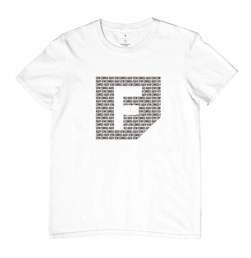 Camiseta Team Professor Ferretto | Estampa Preta | Cor Branca