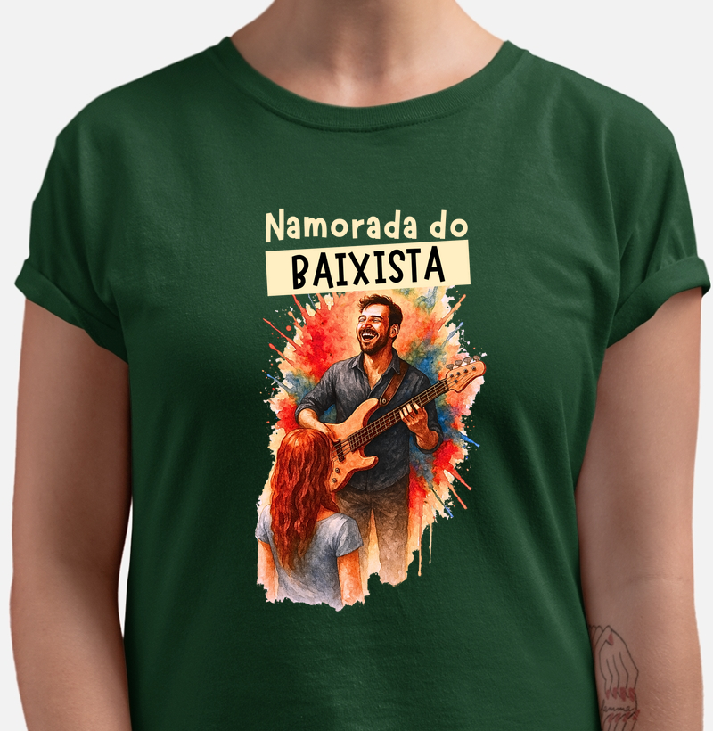Camiseta Namorada do Baixista