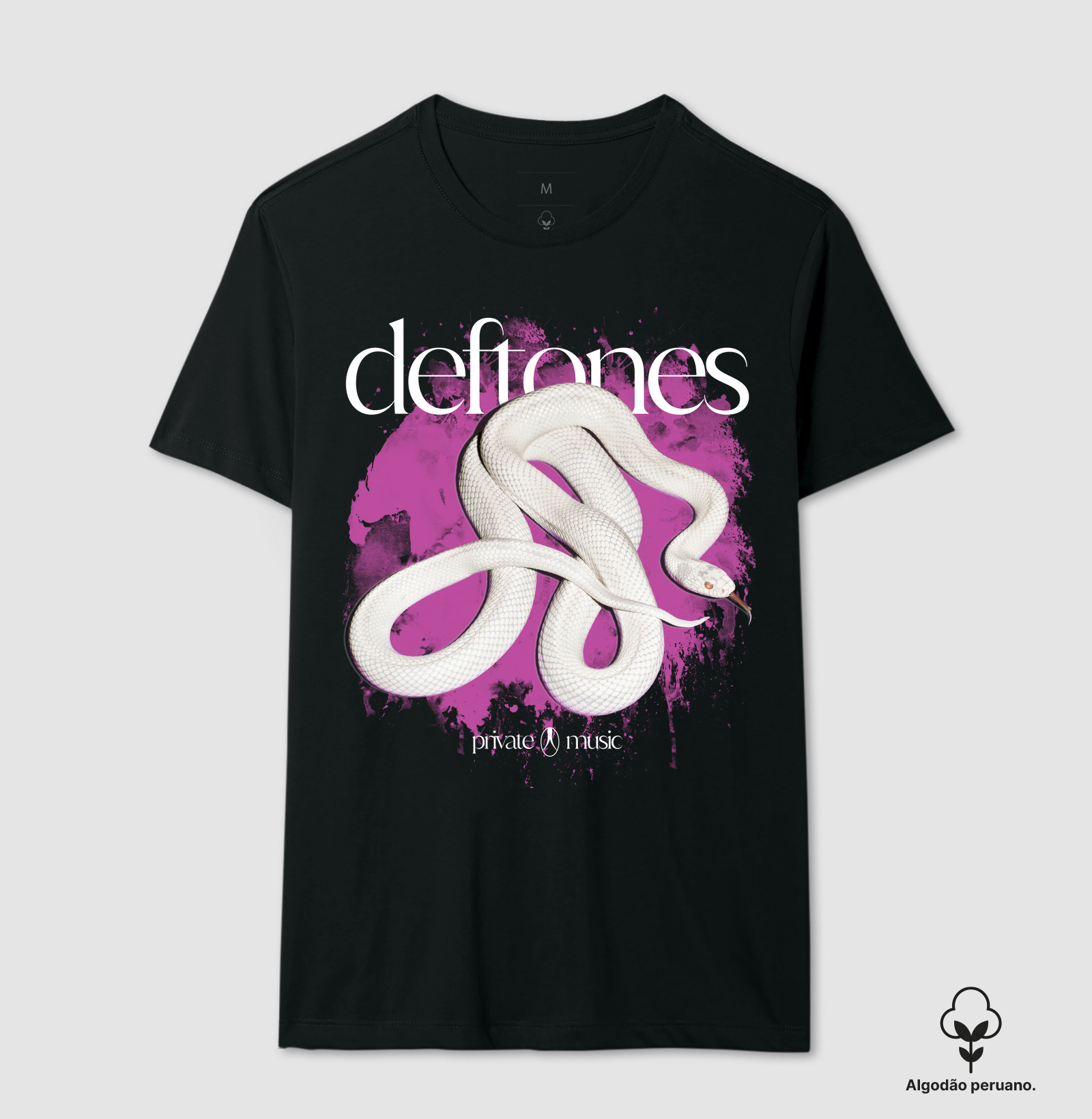 CAMISETA DEFTONES SNAKE MAGENTA