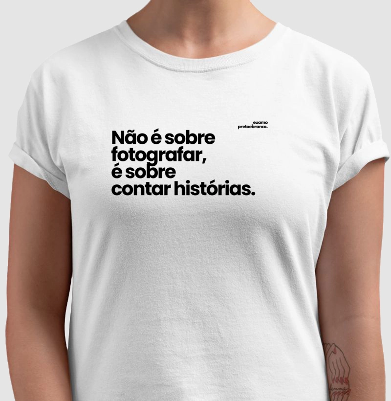Não é sobre fotografar, é sobre  contar histórias.