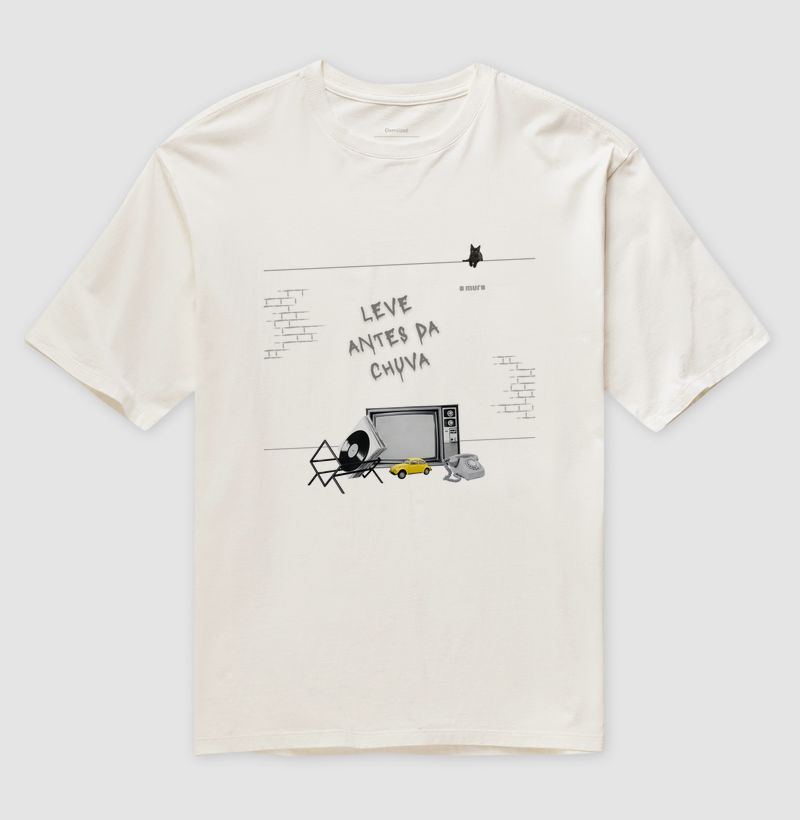 camiseta oversized | leve, antes da chuva