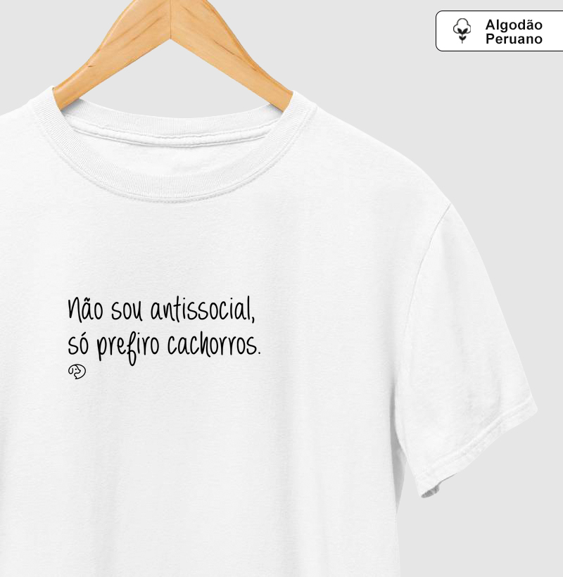 Não sou antissocial, só prefiro cachorros