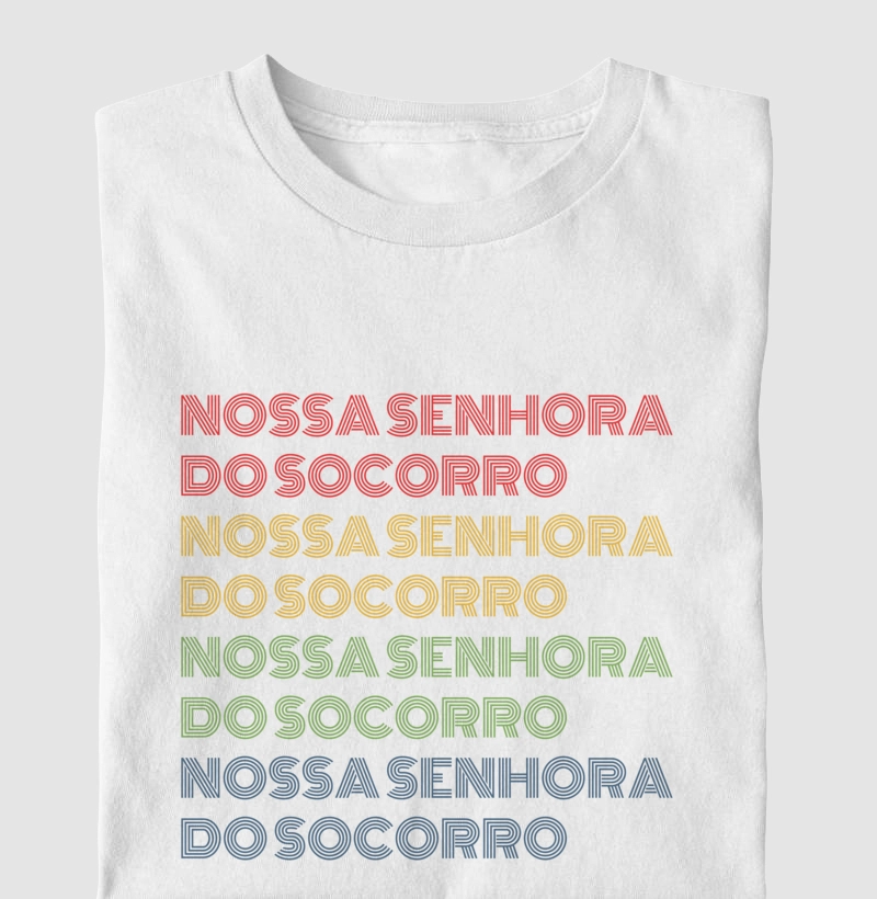 Nossa Senhora do Socorro Letreiro Retrô