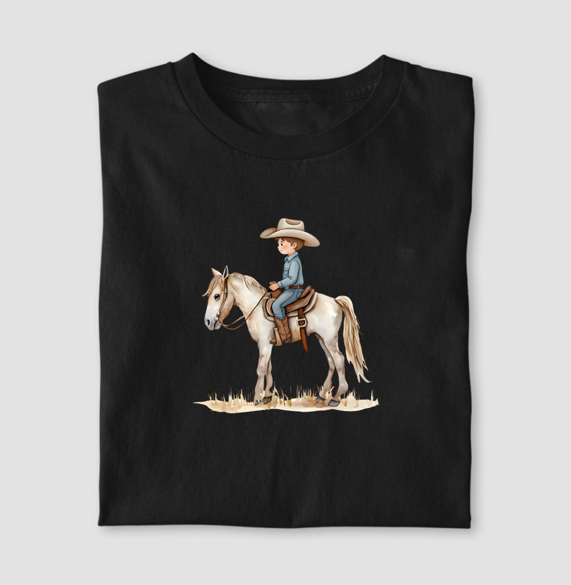 Menino a cavalo - Algodao 30.1 