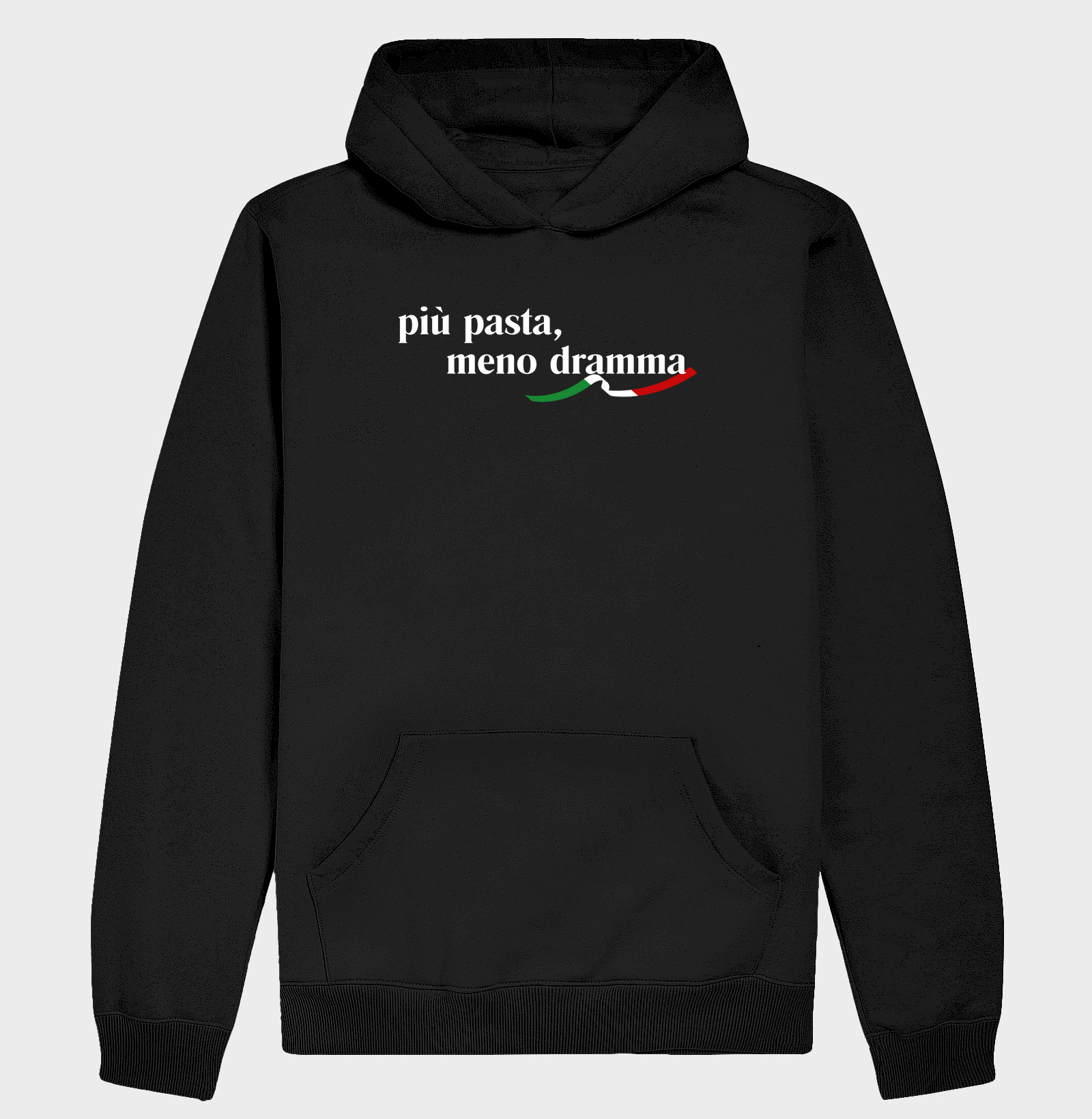 + pasta, - dramma