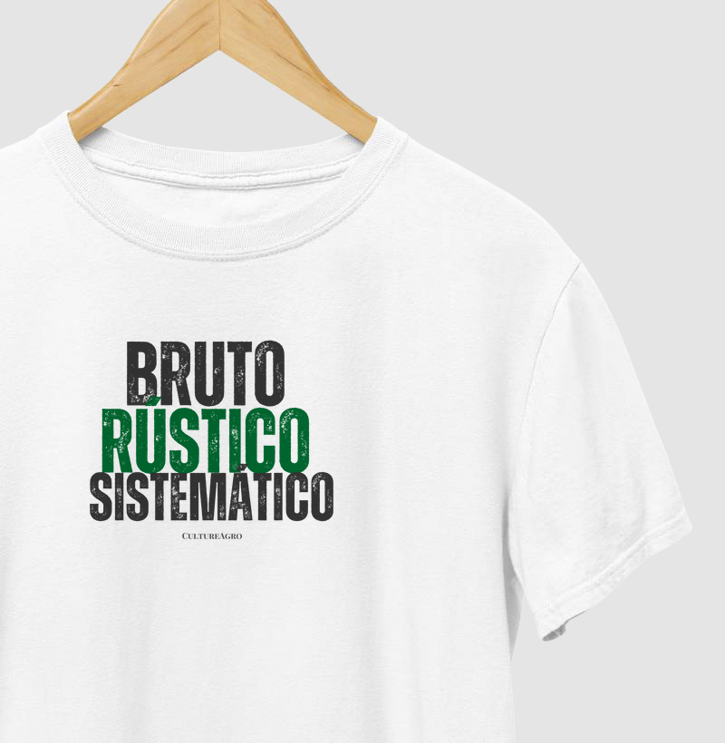 Camiseta bruto, rústico e sistemático