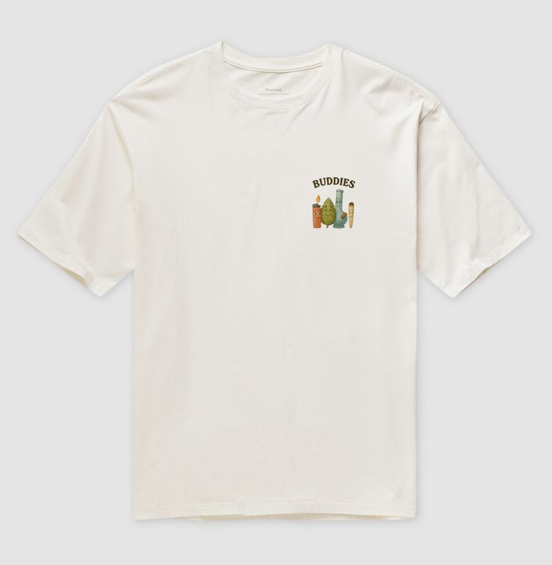 Camiseta oversized - Buddies