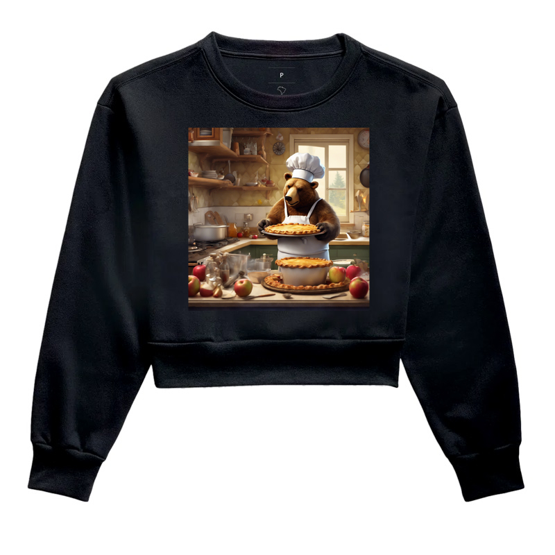 Bear Cooking Apple Pie