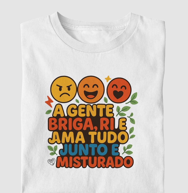 Camiseta Infantil - Família Tudo Junto e misturado