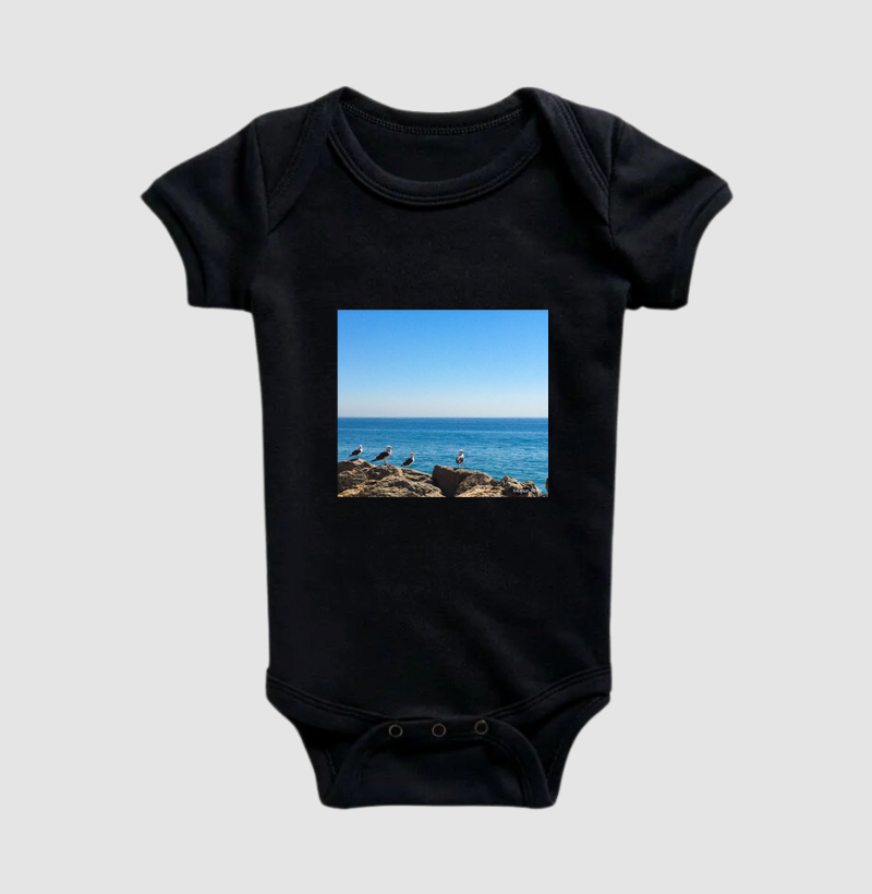 Camiseta Gaivotas Bolso