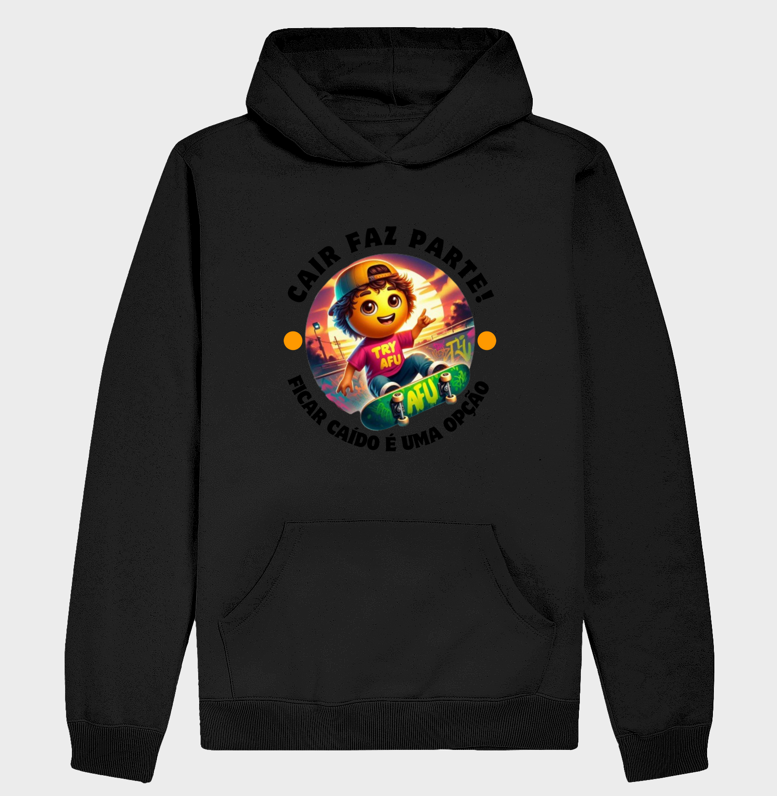  🔥 Camiseta Estampa Exclusiva Try Afú – "Cair faz parte, permanecer caído é uma opção". 🔥 