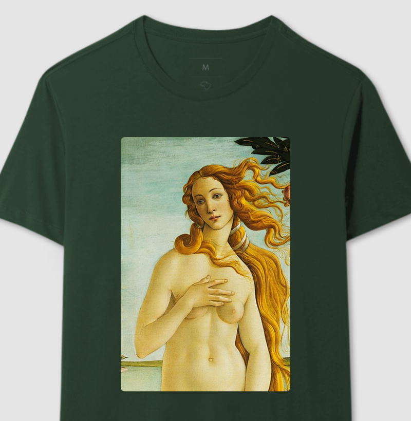 Camiseta Deusa do Amor: Vênus por Botticelli