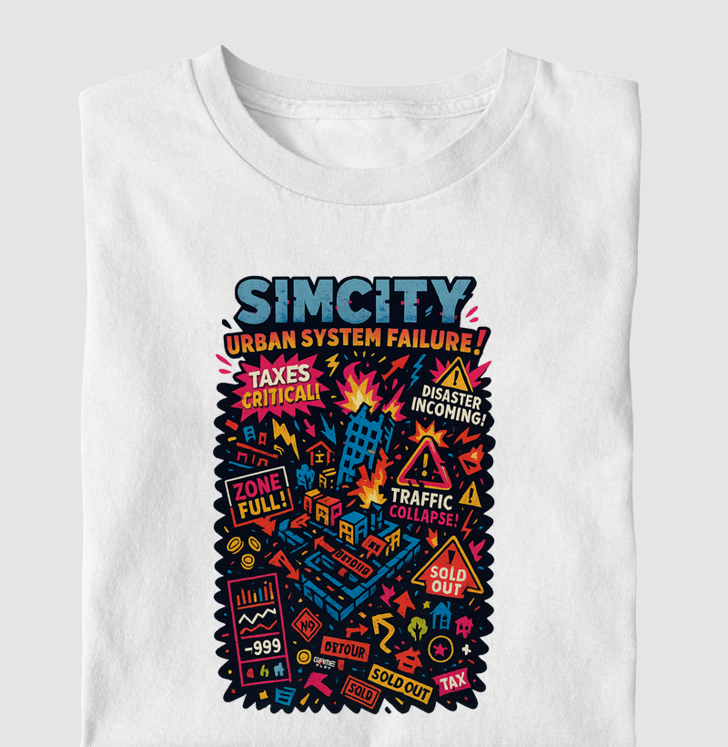 PcDos SimCity Urban System Failure