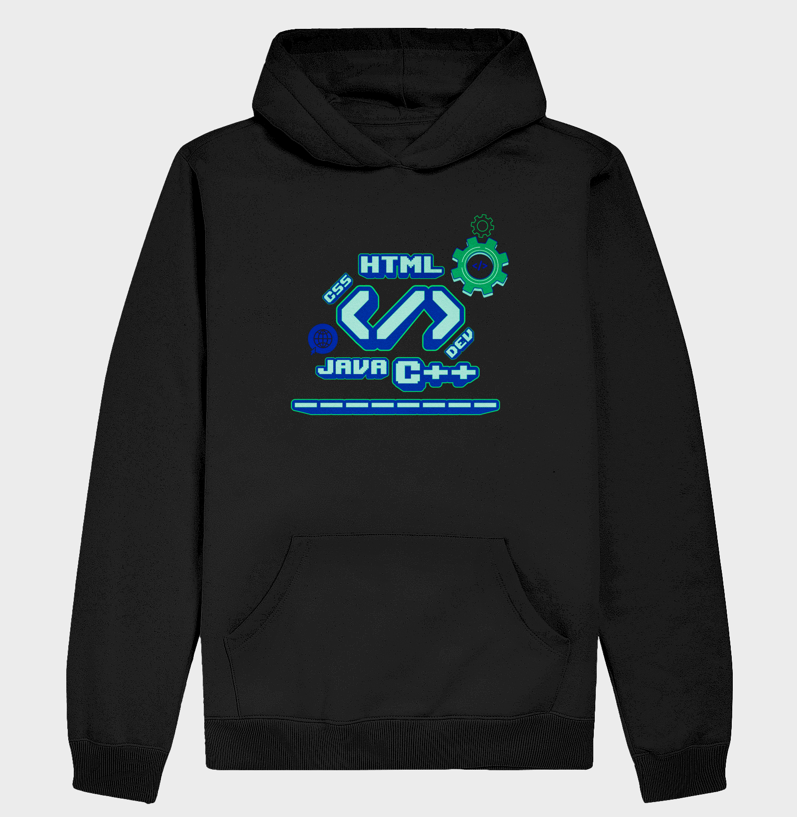 Hoodie Moletom Dev Mode – Estilo Tech Retrô