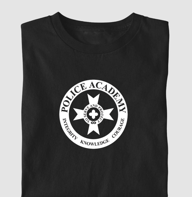 Camiseta Police Academy | Loucademia de Polícia Cult Clássico 80s