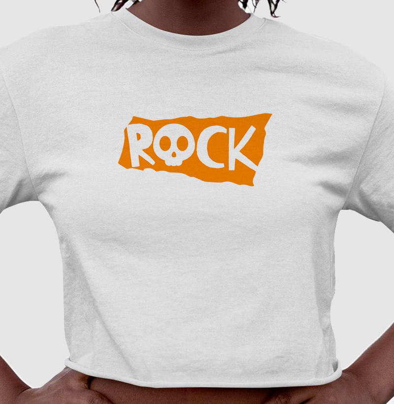 Cropped Rock Minimalista