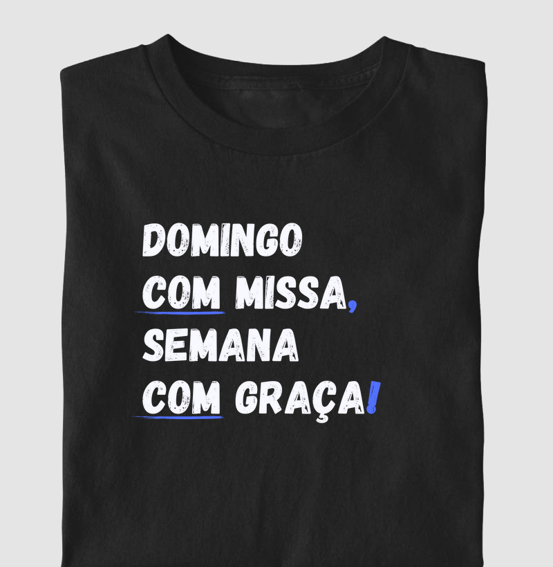 Domingo com Missa estampa grande