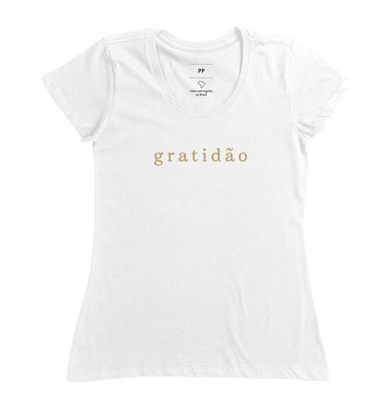 Camiseta Feminina Gratidão
