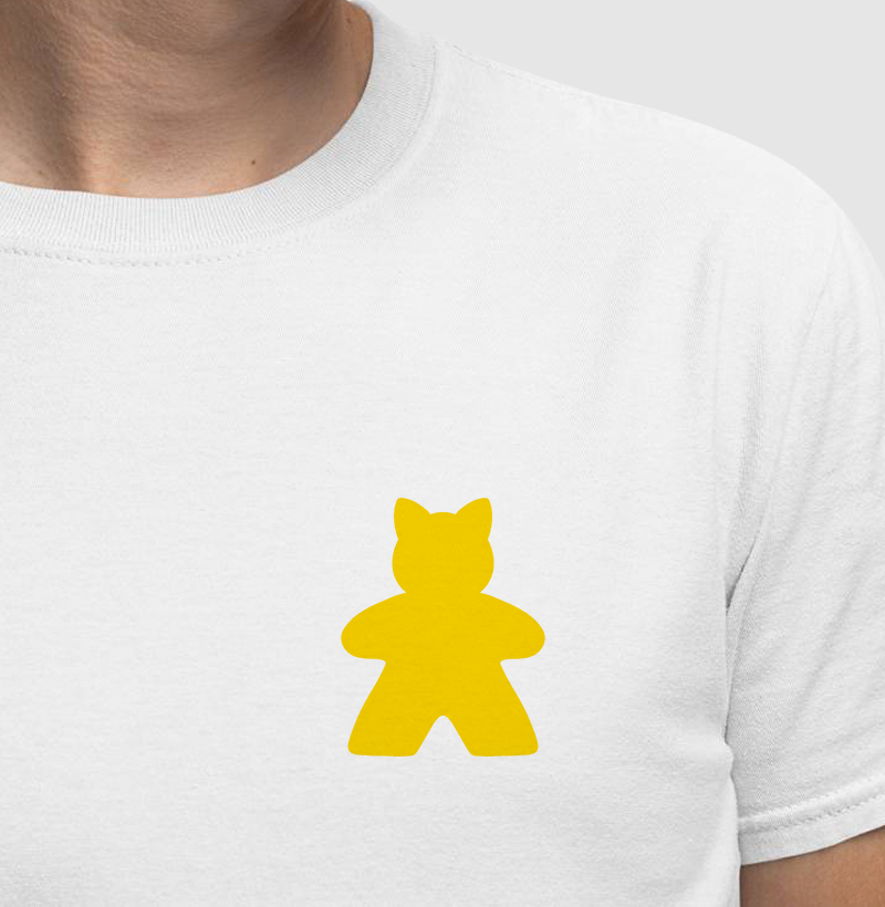 Cat Meeple de bolso - Amarelo