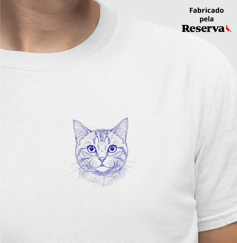 Desenho de Gato Minimalista