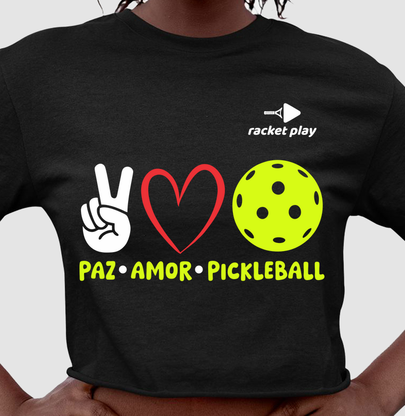 Cropped Pickleball - Paz, Amor e Pickleball