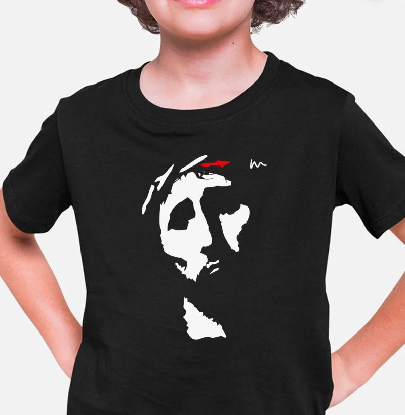 Camiseta Infantil Rosto de Cristo