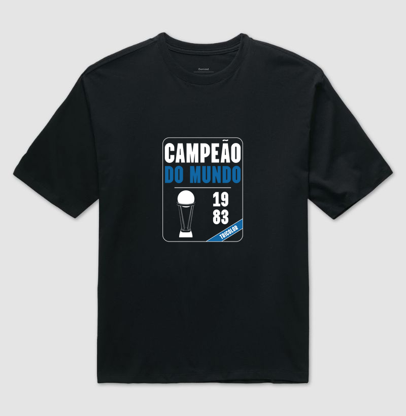 Camiseta Oversized Campeão do Mundo