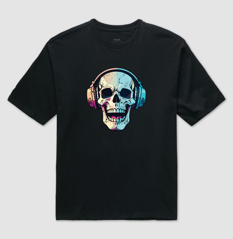 Caveira com fone